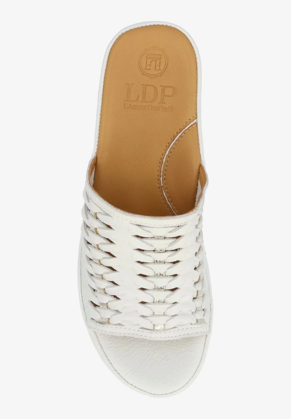 L'Amour Des Pieds Women's Cyra White Gold Lamba - Image 5