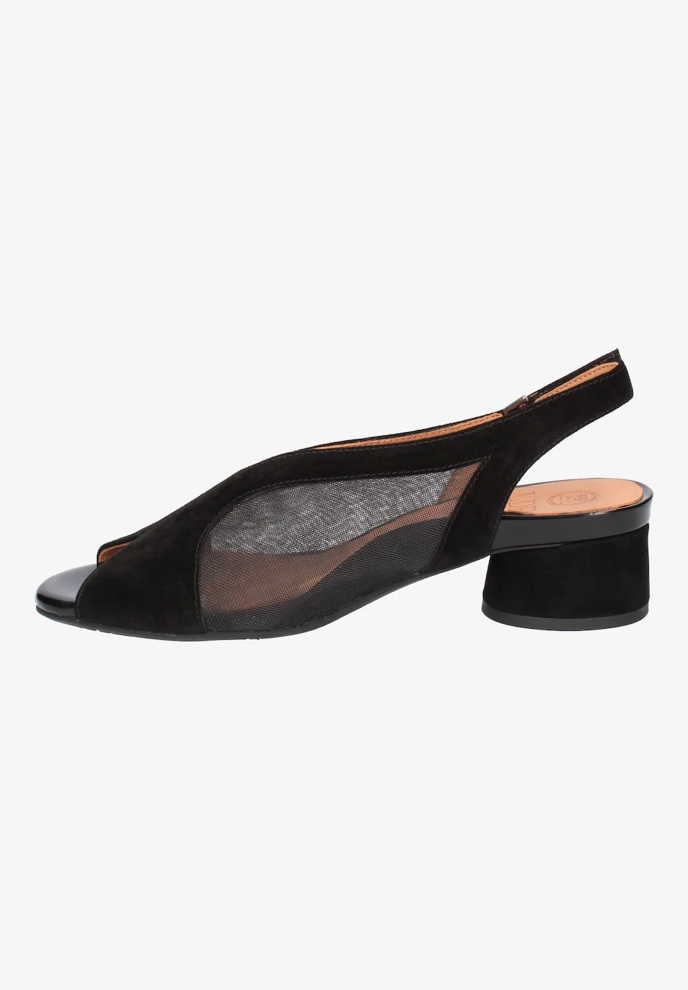 L'Amour Des Pieds Women's Estefana Black Kid Suede Mesh - Image 3