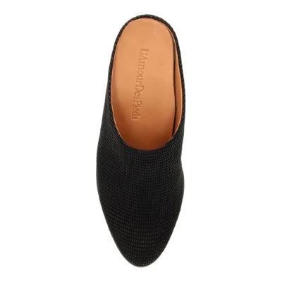 L'amour des Pieds Women's Jiya Black Raindrop Leather - Image 6
