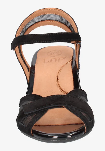 L'Amour Des Pieds Women's Mahiya Black Kid Suede Mesh - Image 4