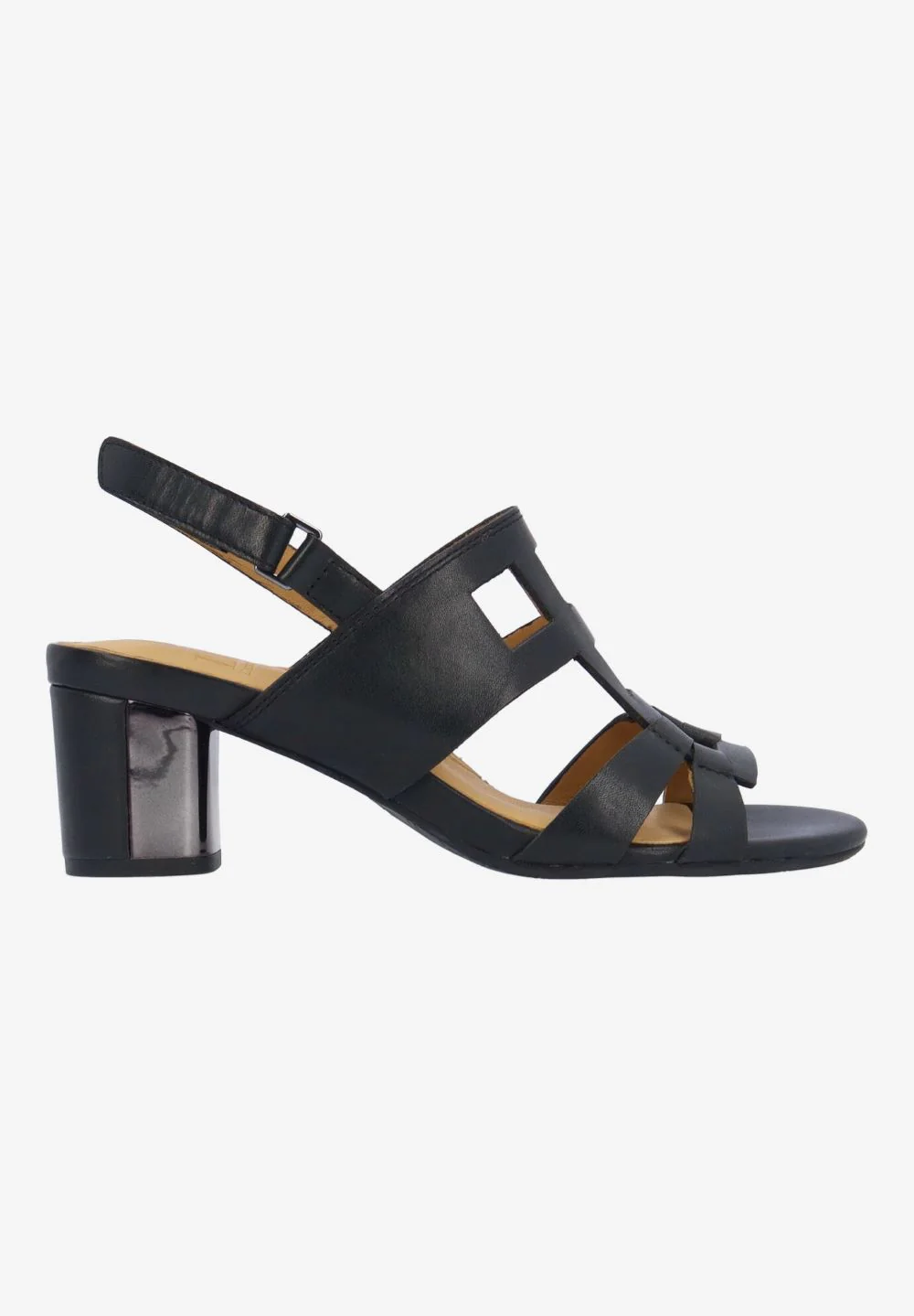 L'Amour Des Pieds Women's Marise Black Waxy Leather - Image 2