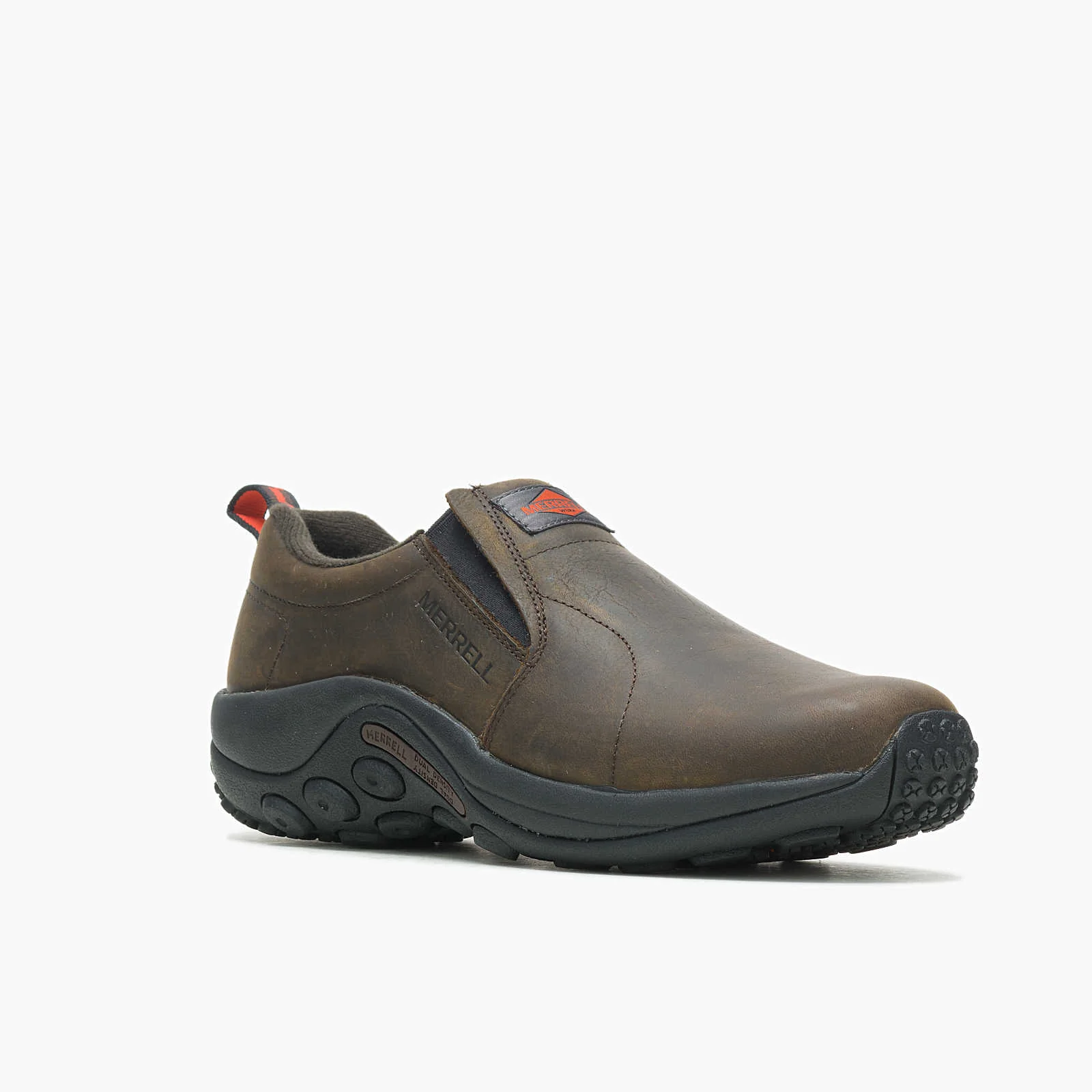 Merrell Men's Jungle Moc Leather Slip Resistant Work Shoe Espresso