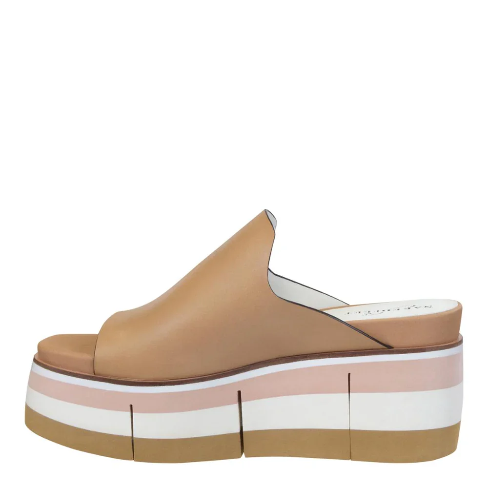 Naked Feet Women’s Flow Platform Sandal Ecru - Image 3