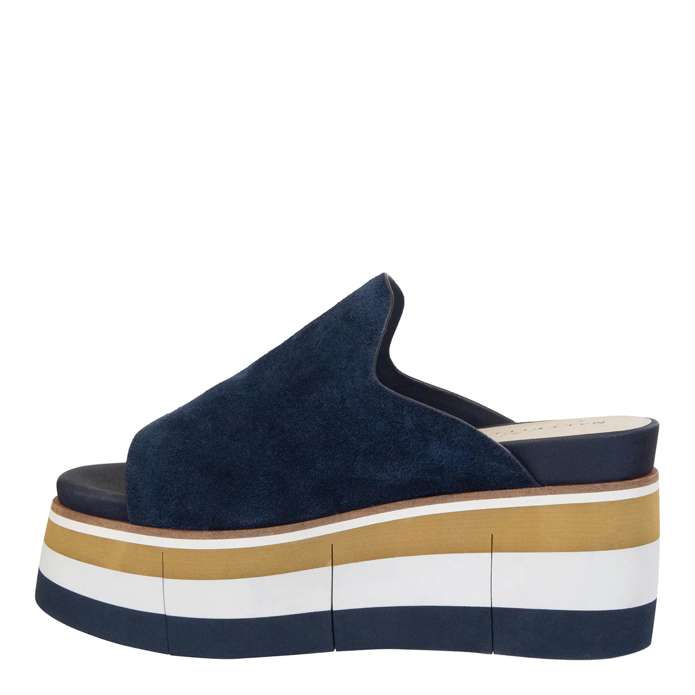Naked Feet Women’s Flow Platform Sandal Navy - Image 3