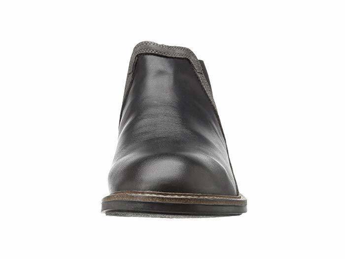Naot Men's Business Black Raven Black Crackle Leather Grey Suede Boot - Image 6