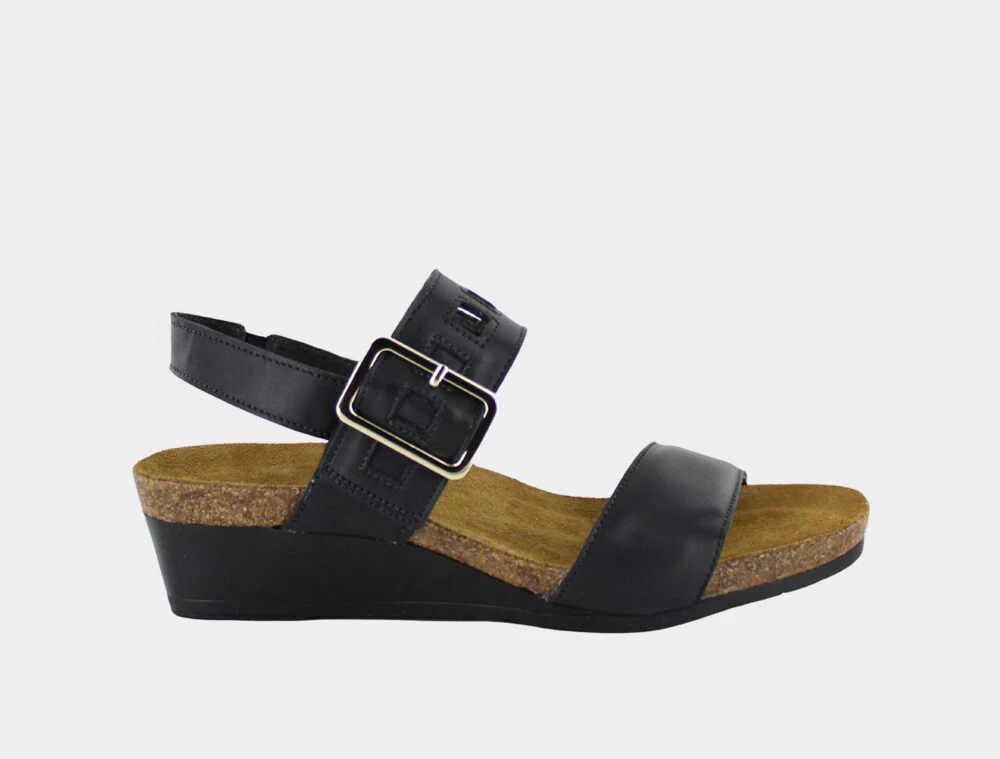 Naot Women’s Dynasty Black Jet Leather