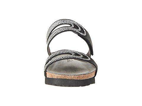 Naot Women's Ainsley Black Velvet Nubuck Silver Rivets Sandal - Image 5