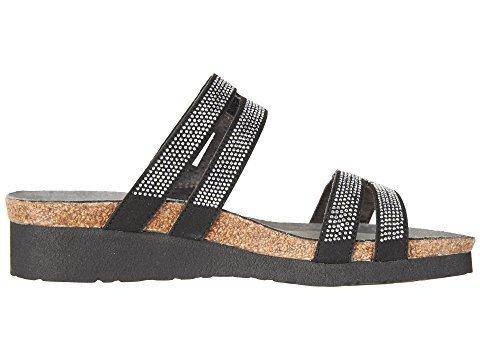 Naot Women's Ainsley Black Velvet Nubuck Silver Rivets Sandal - Image 8