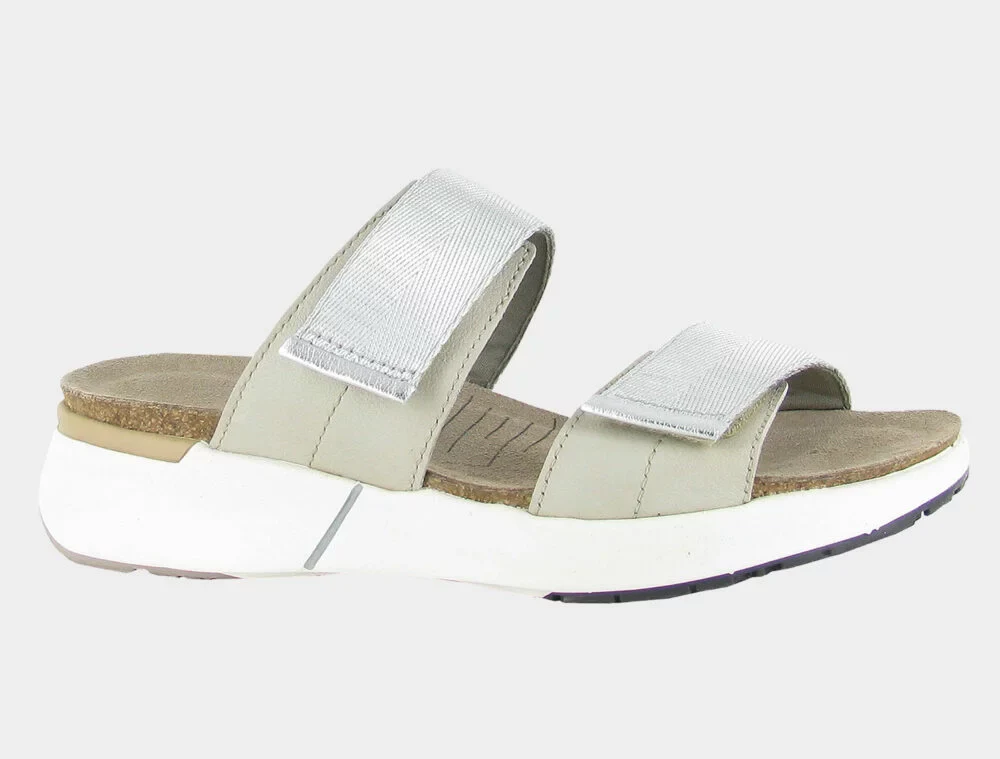 Naot Women's Calliope Soft Ivory Soft Silver Leather