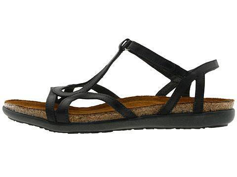 Naot Women's Dorith Gladiator Sandal Black Raven Leather - Image 4