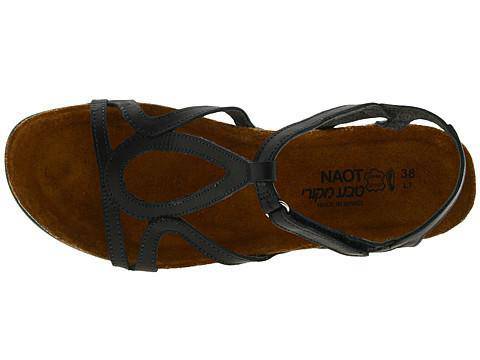 Naot Women's Dorith Gladiator Sandal Black Raven Leather - Image 7