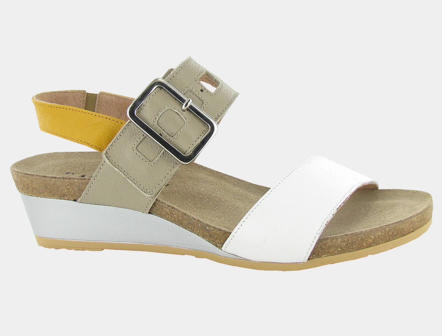 Naot Women's Dynasty Soft White Soft Beige Marigold