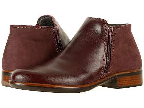 Naot Women's Helm Bordeaux Leather Violet Nubuck Ankle Boot - Image 5