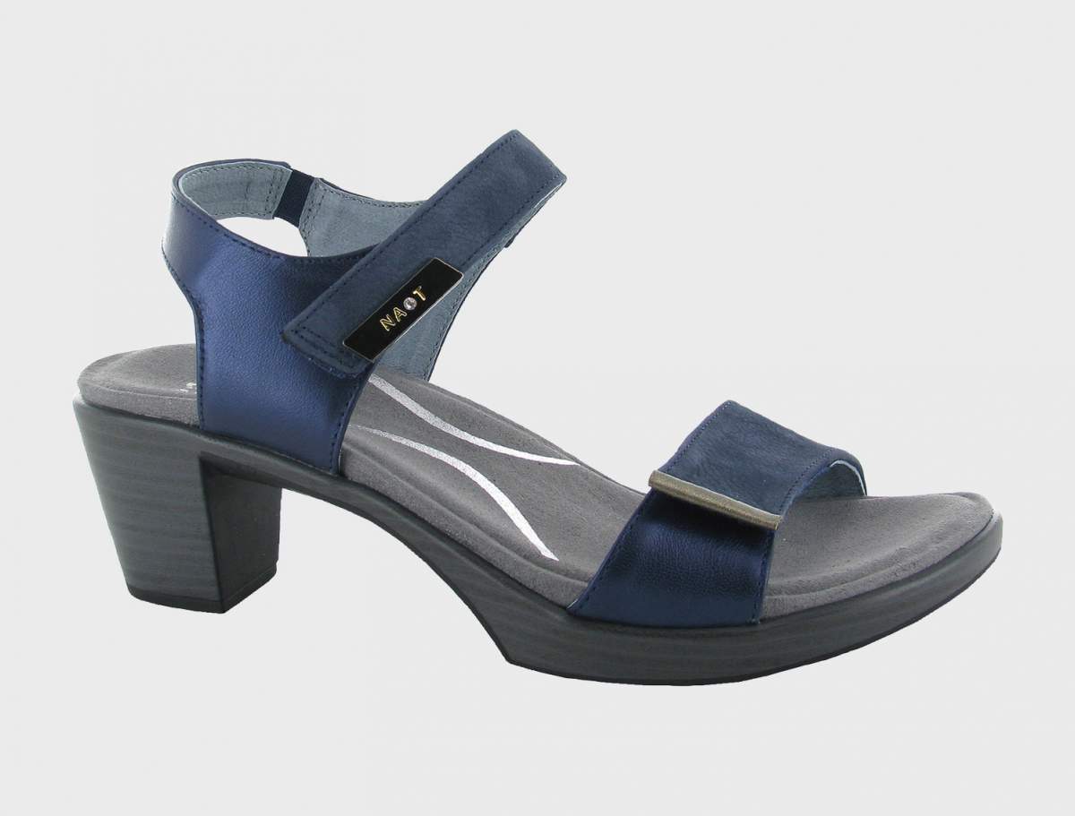 Naot Women's Intact Navy Velvet Nubuck Polar Dress Sandal