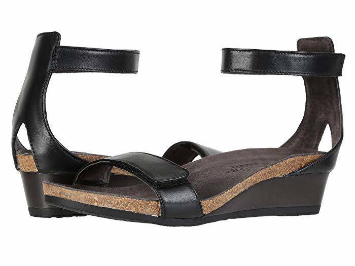 Naot Women's Mermaid Black Raven Leather Sandal - Image 2