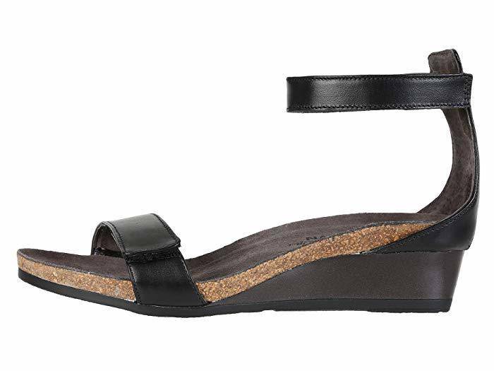 Naot Women's Mermaid Black Raven Leather Sandal - Image 3