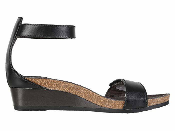 Naot Women's Mermaid Black Raven Leather Sandal - Image 5