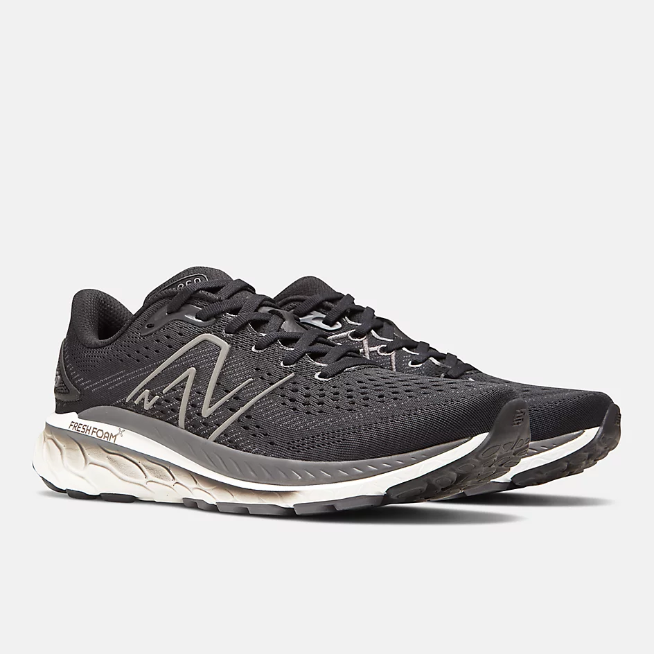 New Balance Men's Fresh Foam X M860K13 Black White Magnet - Image 3