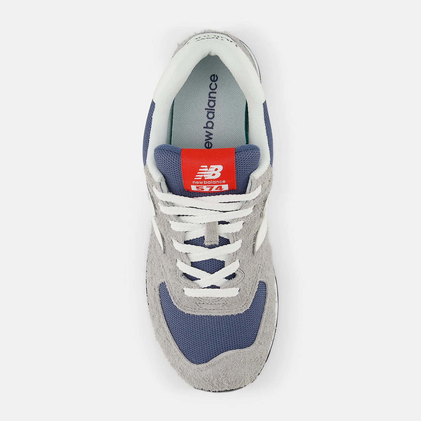 New Balance Unisex U574GWH Grey White - Image 4