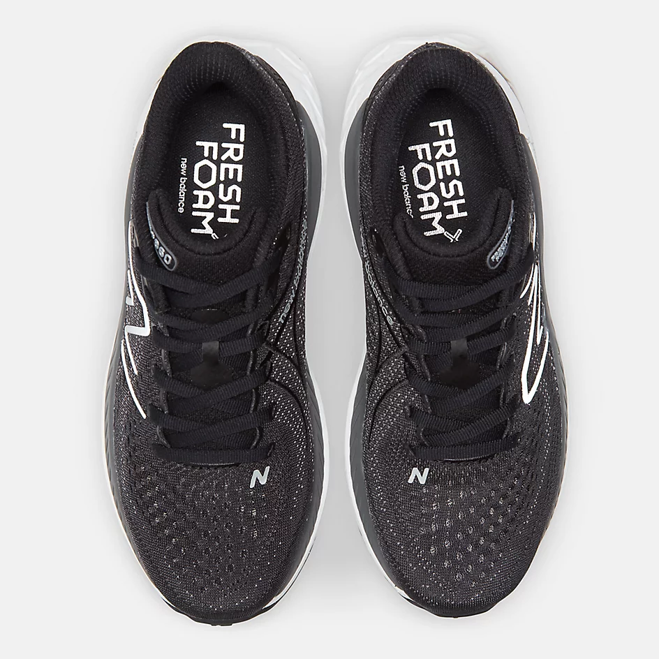 New Balance Women's Fresh Foam X W860K13 Black White Castlerock - Image 4