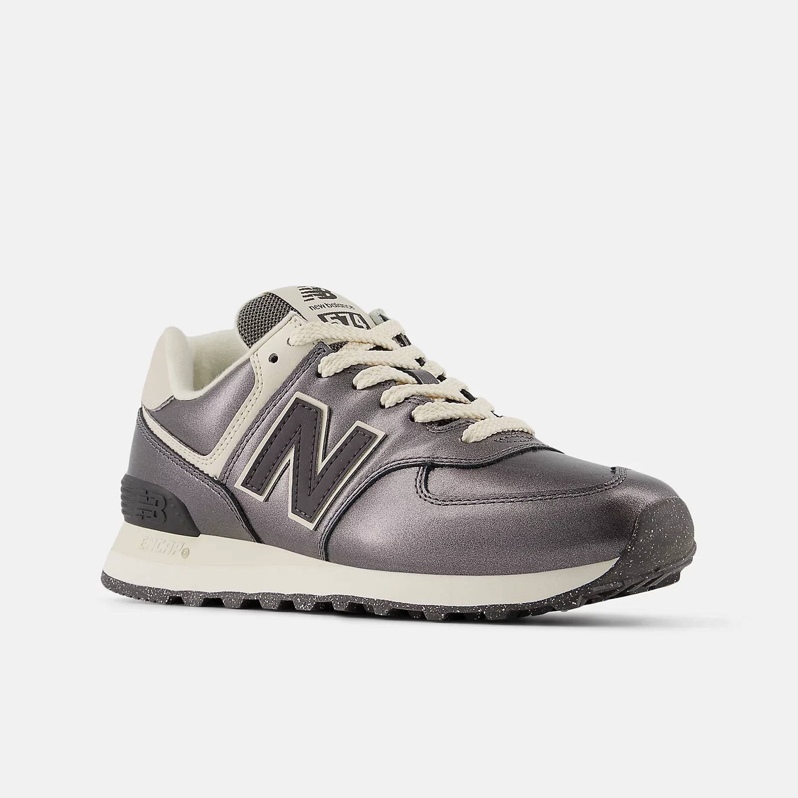New Balance Women's WL574MGS Brown Black - Image 2