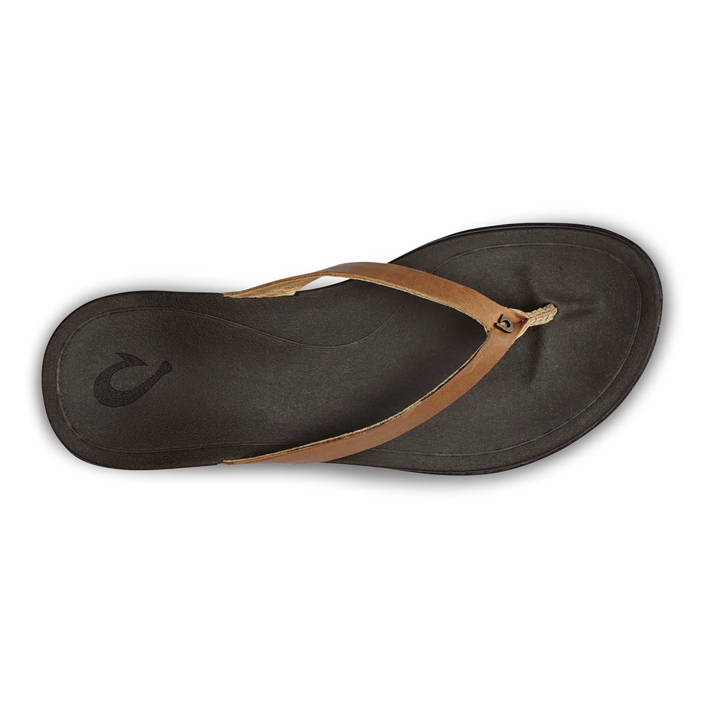 Olukai Women’s Ho’opio Leather Sahara Dark Java - Image 2