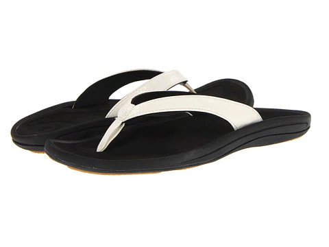 Olukai Women's Kulapa Kai Sandal White Black