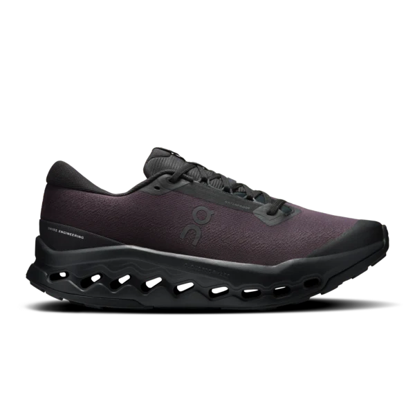 On Men's Cloudsurfer Trail 2 Waterproof Black Black