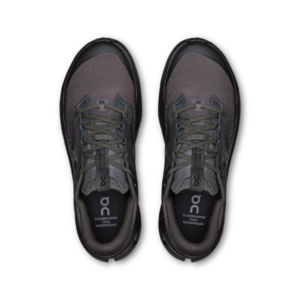 On Men's Cloudsurfer Trail 2 Waterproof Black Black - Image 4