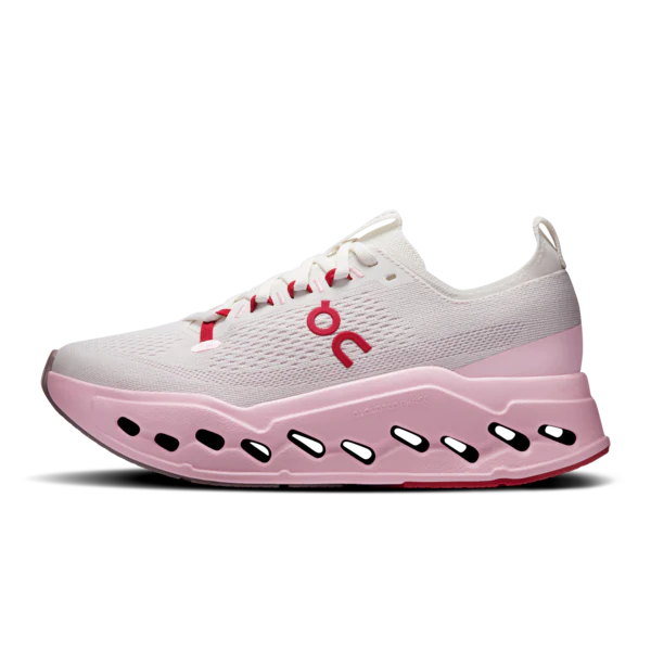 On Women's Cloudsurfer Max Ivory Peony - Image 3