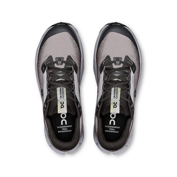 On Women's Cloudsurfer Trail 2 Waterproof Black Lilac - Image 4