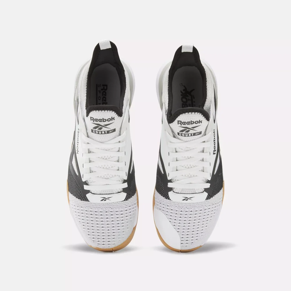 Reebok Unisex Nano Court White Black Grey - Image 4