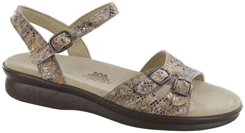 SAS Women's Duo Multisnake Taupe Sandal
