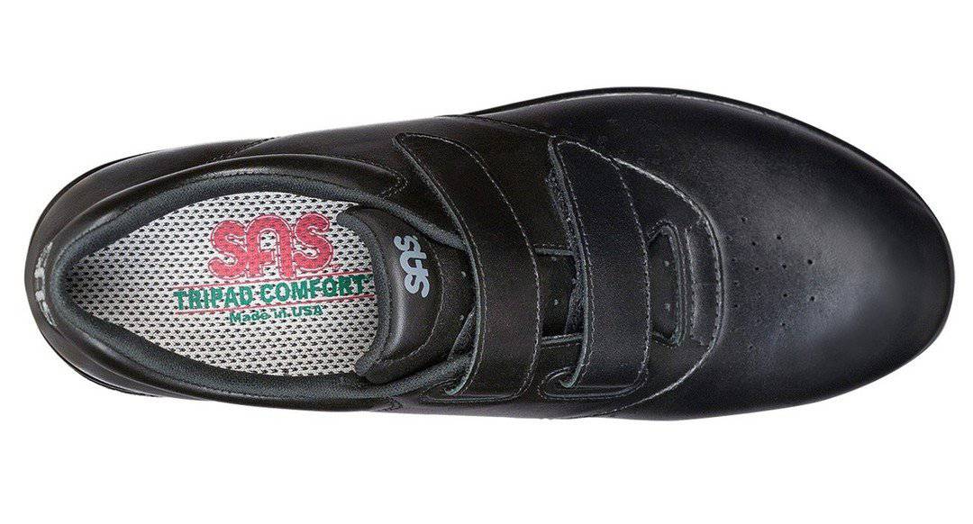 SAS Women's Me Too Black Double Strap Hook and Loop Shoe - Image 4