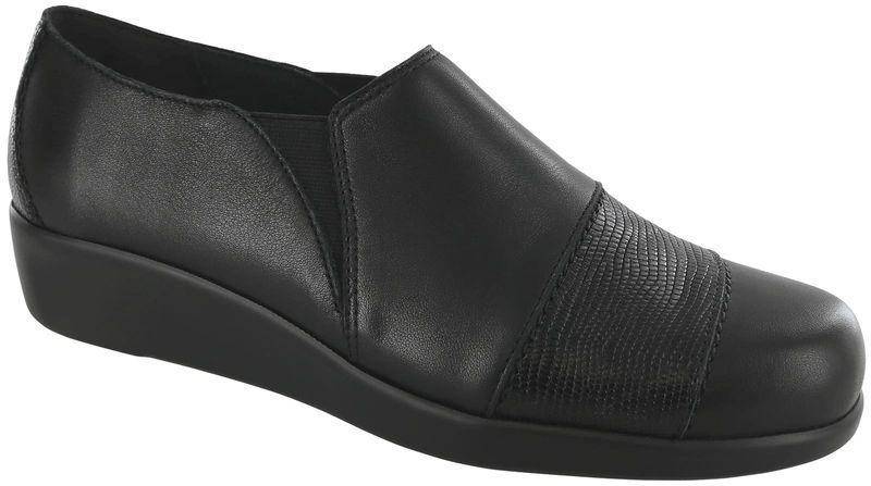 SAS Women's Nora Black Lizard Slip-On