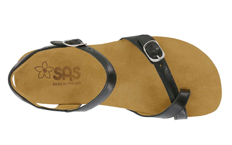 SAS Women's Pampa Toe Loop Sandal Black - Image 3