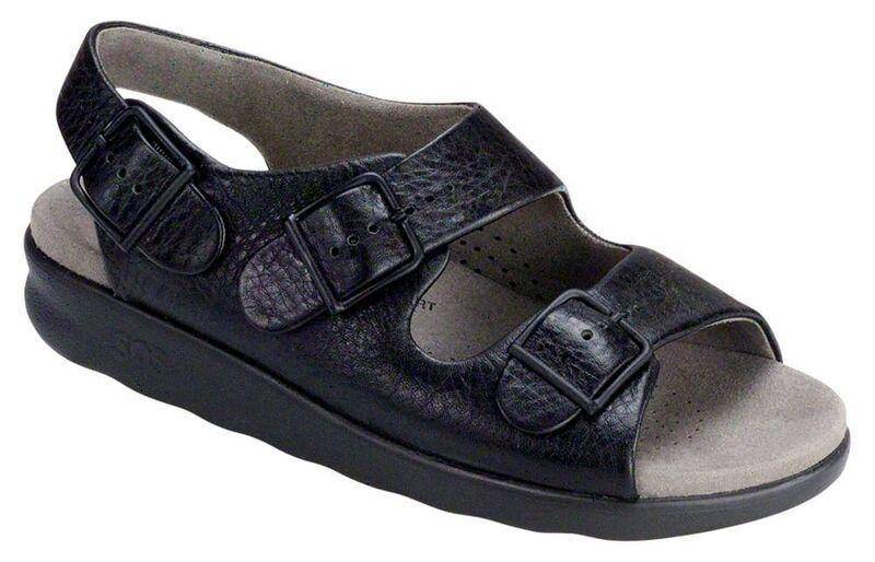 SAS Women's Relaxed Black Sandal