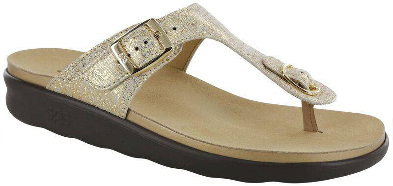 SAS Women's Sanibel Shiny Gold Sandal