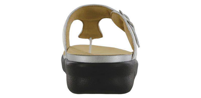 SAS Women's Sanibel Shiny Silver Sandal - Image 6