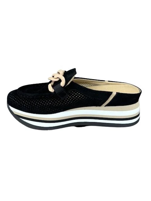 Softwaves Carlisa Loafers Black Camel - Image 3