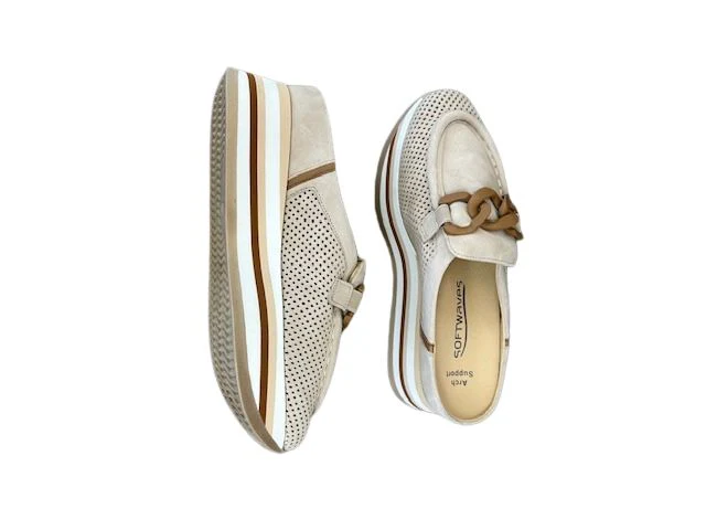 Softwaves Carlisa Loafers Cream Cognac - Image 5
