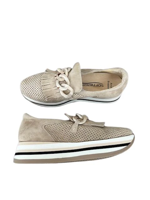 Softwaves Women's Carly Platform Loafers Sand - Image 5