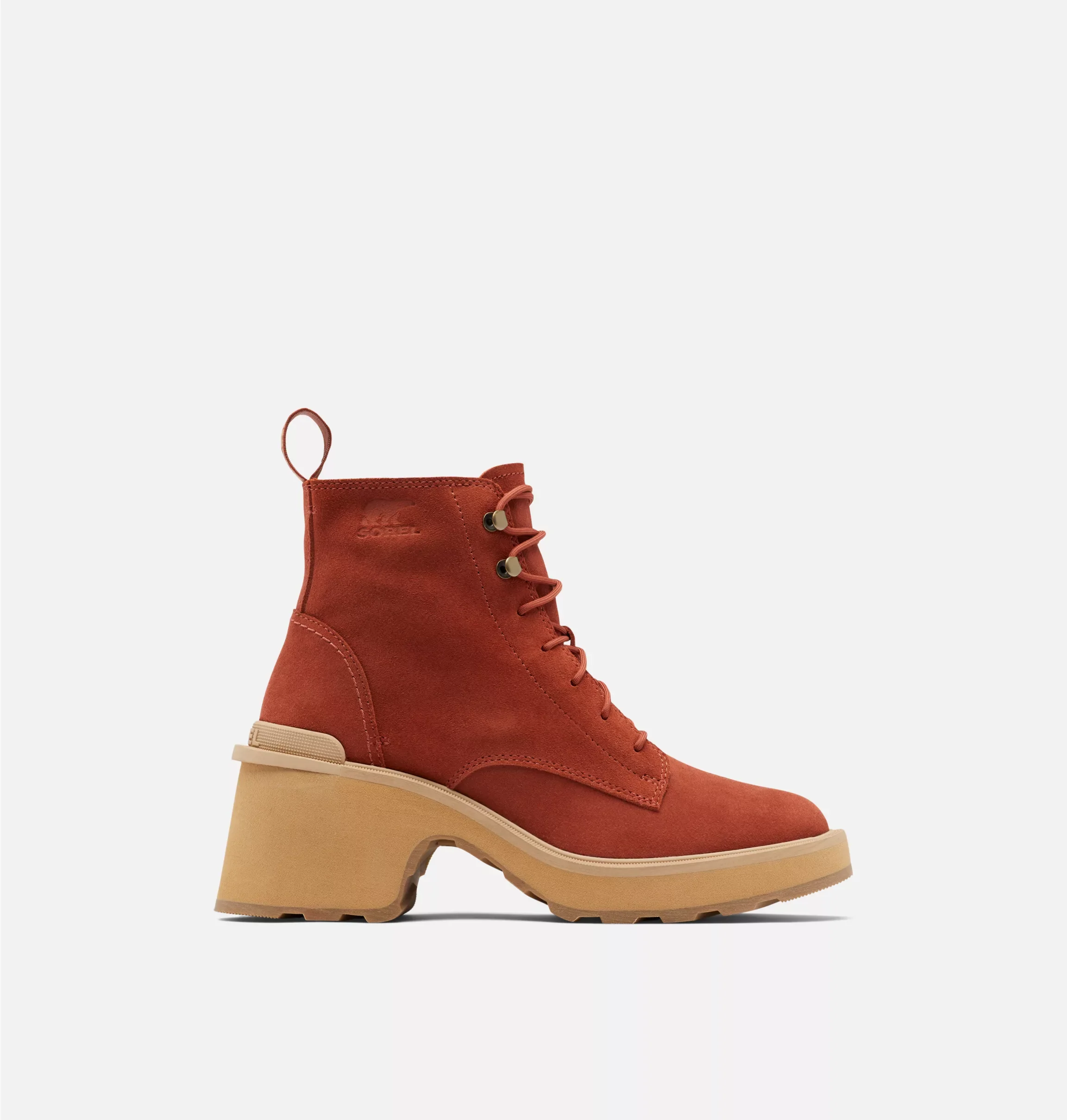 Sorel Women's Hi-Line Heel Lace Boot Warp Red Tawny Buff - Image 2