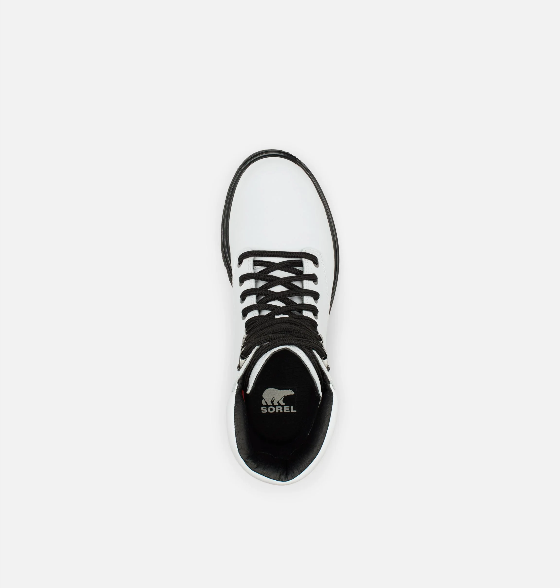 Sorel Women's Lennox Lace STKD Waterproof Boot White Black - Image 3