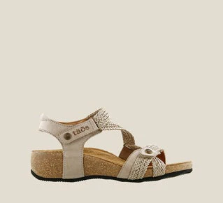 Taos Trulie Wedge Sandal Stone - Image 3