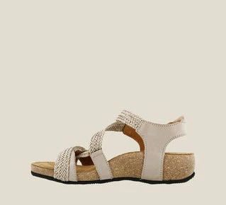 Taos Trulie Wedge Sandal Stone - Image 4