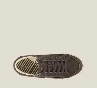 Taos Womens Moc Star Graphite Distressed Sneaker - Image 2