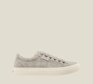 Taos Women's Plim Soul Grey Wash Canvas Sneaker - Image 3