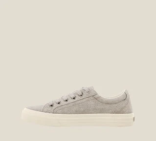 Taos Women's Plim Soul Grey Wash Canvas Sneaker - Image 5