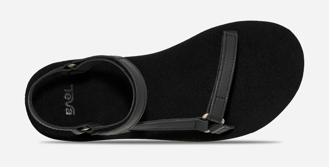 Teva Women's Original Universal Slim Leather Black Tan - Image 5
